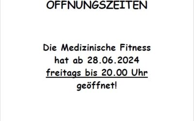 Neue  Öffnungszeiten